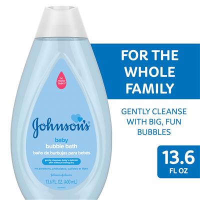 Johnsons Gentle Tear-Free Baby Bubble Bath, 13.6 fl. oz - Walmart.com
