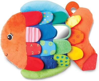 Amazon.com: Melissa & Doug Flip Fish Soft Baby Toy - Tummy Time Sensory Toy with Taggies for Infants : Melissa & Doug: Toys & Games