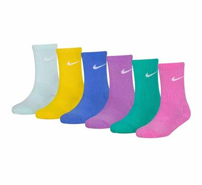 Nike Little Kids Performance Basic Crew Socks - 6 Pack
