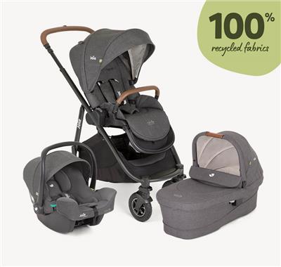 Joie Versatrax Trio | Recycled Fabrics, Carry Cot and Infant Car Seat Included