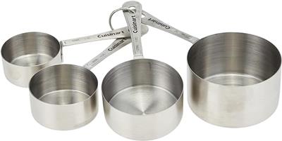 Amazon.com: Cuisinart CTG-00-SMC Stainless Steel Measuring Cups, Set of 4,Silver: Home & Kitchen
