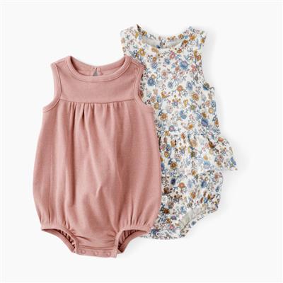 Carters Little Planet 2-Pack Organic Cotton Bubble Bodysuits - Multi-Color, 6 M | Babylist Shop