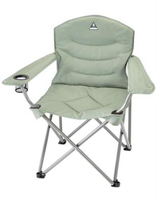 Woods Explorer Oversized Padded Portable Folding Camping Quad Chair w/ Cup Holder & Carry Bag