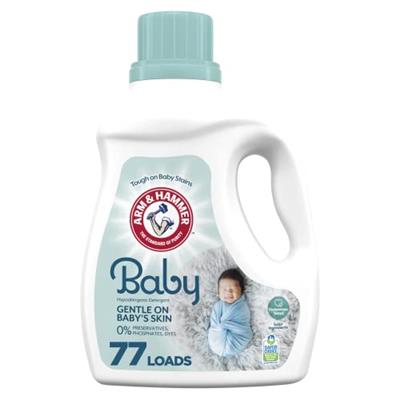 Arm & Hammer Baby, 77 Loads Liquid Laundry Detergent, 100.5 Fl oz