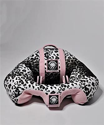 The Original Hugaboo Infant Sitting Chair | 2nd Edition | Pink Snow Leopard