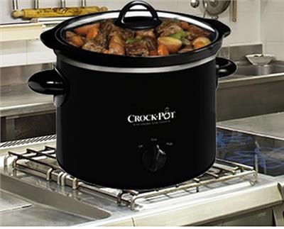 Amazon.com: Crock-Pot Small 2 Quart Round Manual Slow Cooker, Black (SCR200-B): Mini Crock Pot: Home & Kitchen