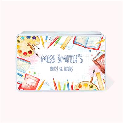 Personalised Metal Biscuit Tin Gifts for Teachers - CALLIE