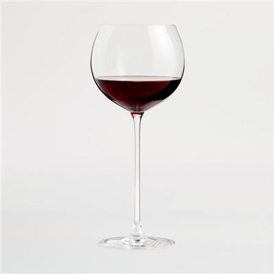 Camille 23-Oz. Long-Stem Wine Glass - Red   Reviews | Crate & Barrel