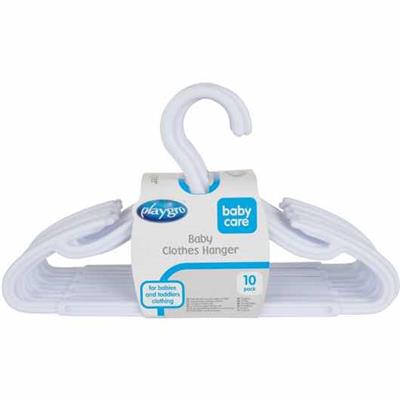 Playgro Baby Clothes Hangers 10 Pack - White | BIG W
