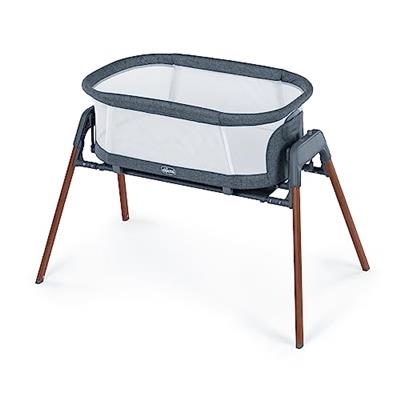 Chicco LullaGlide™ 3-in-1 Stationary Baby Bassinet, Gliding Bassinet and Portable Bassinet, Waterproof Mattress and Fitted Sheet, Travel Bassinet for