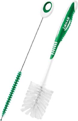 Amazon.com: Libman 2.5 in. W Soft Bristle 6 in. Plastic/Rubber Handle Bottle and Straw Brush Set : Health & Household