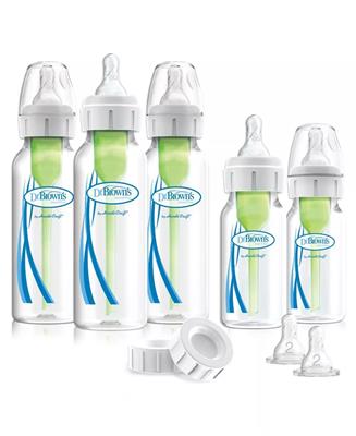 Dr. Browns Natural Flow Options  Anti-colic Baby Bottles Newborn Feeding