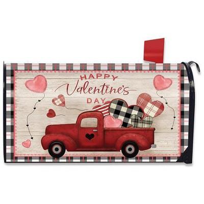 Valentines Love Pickup Primitive Magnetic Mailbox Cover Standard Briarwood Lane : Target