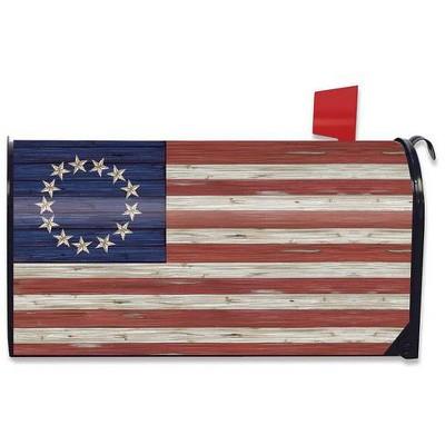 Briarwood Lane Betsy Ross Flag Patriotic Mailbox Cover Fourth Of July Rustic Standard : Target