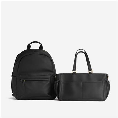 The Bea Backpack Parent Pack - Black | Arrived Bags