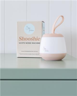 Shooshie portable white noise machine and night light
 – The Sleep Teacher