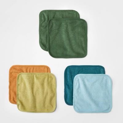Baby Boys 6pk Knit Wash Bath Towel - Cloud Islandâ„¢ Olive Green : Target