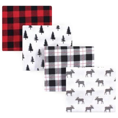 Hudson Baby Infant Boy Cotton Flannel Receiving Blankets, Gray Moose, One Size : Target