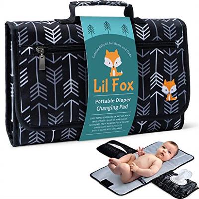 Portable Changing Pad - Waterproof Travel Baby Diaper Changing Pad, Mat Foldable, Wipes Pocket, Gifts
