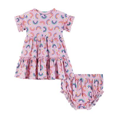 Andy & Evan Rainbow Dress with Bloomers
