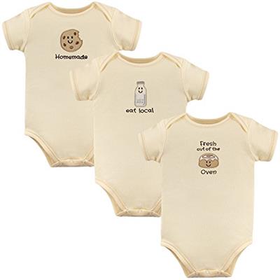 Touched by Nature baby boys Organic Cotton Bodysuits Bodysuit, Oven, 0-3 Months US