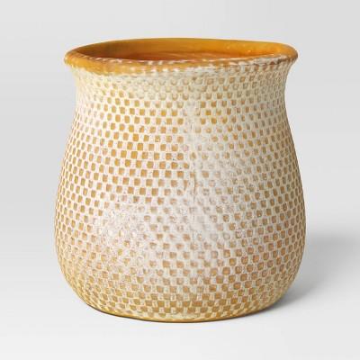 Antique Finish Ceramic Indoor Outdoor Novelty Planter 1 Planter Pot Cream - Threshold™ : Target