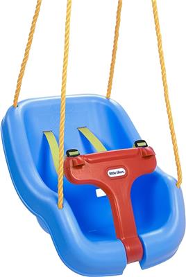 Amazon.com: Little Tikes Snug n Secure Blue Swing with Adjustable Straps, 2-in-1 for Baby and Toddlers Ages 9 Months - 4 Years : Baby