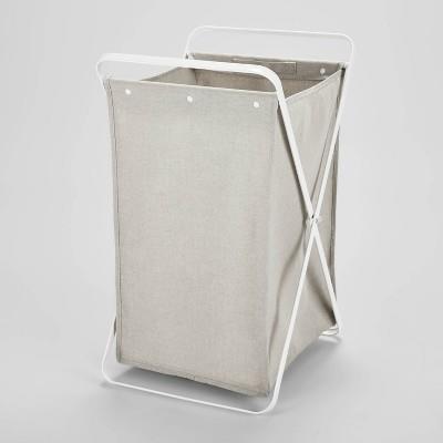 Folding X-frame Hamper Matte White - Brightroom™ : Target