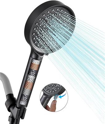 Cobbe Filtered Shower Head with Handheld, High Pressure 6 Spray Mode Showerhead with Filters, Water Softener Filters Beads for Hard Water - Remove Chl
