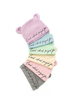 Loved, Adored, Prayed for Baby Beanie
 – AmorClothingCo.