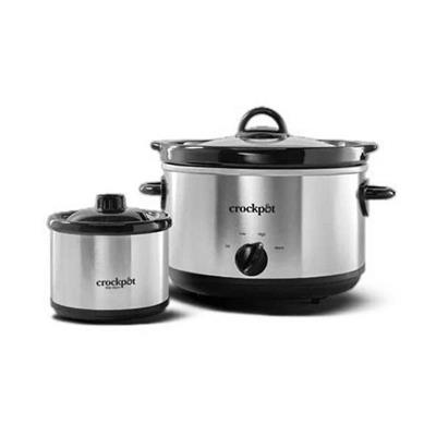 Crockpot™ 5-Quart Round Manual Stainless Steel Slow Cooker