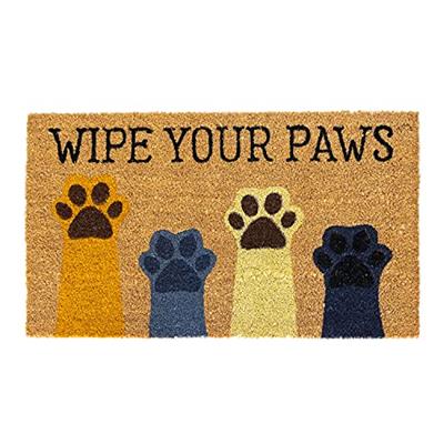 Avera Products Wipe Your Paws Natural Coir Doormat Anti-Slip Rubber Back | 17 x 29 Perfect for Outdoors | Low Maintenance Animal Welcome Mat | Color