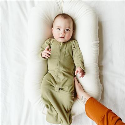 goumikids Viscose Made from Bamboo Organic Cotton Convertible Baby Gown: