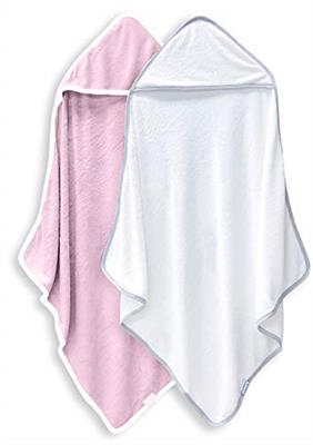 2 Pack Baby Bath Towel - Rayon Made from Bamboo, Ultra Soft Hooded Towels for Babies,Toddler,Infant - Newborn Essential -Perfect Baby Registry Gifts f