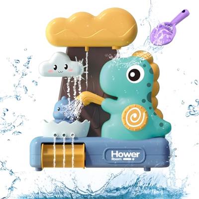 Hayoom Baby Bath Toys for 1 Year Old, Waterfall Water Station Toy with 3 Cup, Toddler Shower Bath Toys for 3+ Year Olds Boys Girls