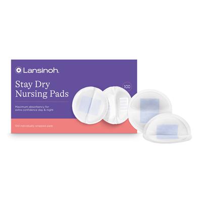 Lansinoh Stay Dry Disposable Nursing Pads for Breastfeeding, 100 Count - Walmart.com