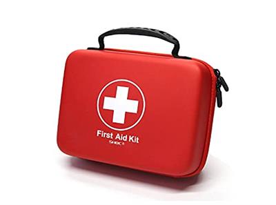 Compact First Aid Kit (228pcs) Designed for Family Emergency Care. Waterproof EVA Case and Bag is Ideal for The Car, Home, Boat, School, Camping, Hiki