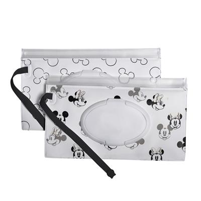 Disney Baby by J.L. Childress Reusable Wet Wipes Case - 2-pack, Mickey and Minnie