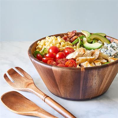 Wood Salad Bowl & Servers Set - Shop | Pampered Chef US Site