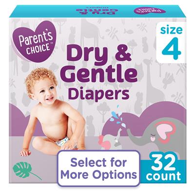 Parents Choice Dry & Gentle Diapers (Choose Your Size & Count) - Walmart.com