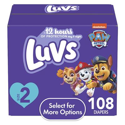 Luvs Diapers Size 2, 108 Count (Select for More Options) - Walmart.com
