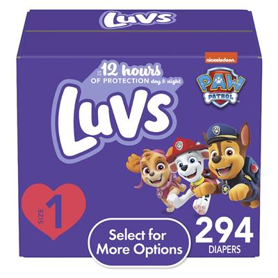 Luvs Diapers Size 1, 294 Count (Select for More Options) - Walmart.com