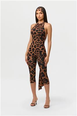 Naked Print Halter Capri Jumpsuit – Naked Wardrobe