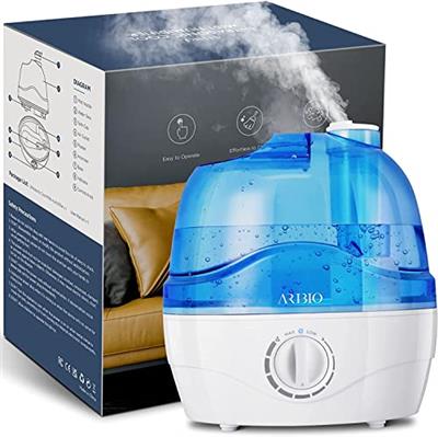 Humidifiers,2.2L Humidifier for Bedroom Baby Room, Air Humidifier with 10H Continuous Use & Auto-Off, Humidifiers Quiet Operation with 360° Rotation N