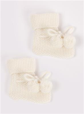 Buy Little White Booties | Trotters Childrenswear