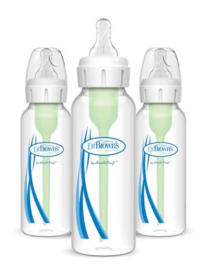 Dr. Browns Baby Boys 3-Pack Anti-Colic Baby Bottles 8 oz.