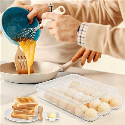Set of 2 Auto Rolling Storage Container 18 Egg Tray - 2 Layer