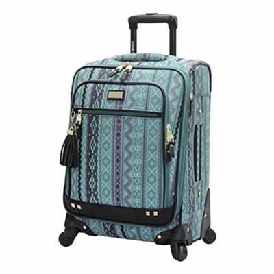 Steve Madden Luggage Large 28 Expandable Softside Suitcase With Spinner Wheels (28in, Legends Turquoise)