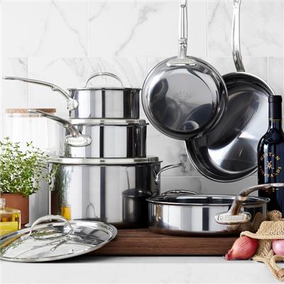 Hestan NanoBond™ Stainless-Steel 10-Piece Cookware Set | Williams Sonoma