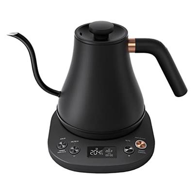 Mecity Electric Gooseneck Kettle With LCD Display Automatic Shut Off Coffee Kettle Temperature Control Hot Water Boiler to Pour Over Tea, 1200 Watt Qu